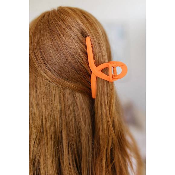 NEW 123 AMORE women's claw clip set in orange - Picture 7 of 10